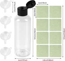 100ML Clear Travel Bottle Set with Flip Top (6 Pcs), Travel Plastic Bottles, Empty Transparent Containers Bottles with Funnel & Free Labels, for Travel, Cosmetic, Airport, Office, Camping