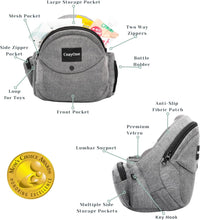 Mom's Choice Award Winner - CozyOne Safety-Certified Baby Hip Carrier with Adjustable Waist Belt Extension, New Ergonomic Bench Design & Various Pockets for Newborns & Toddlers Carrier (Carrier Grey