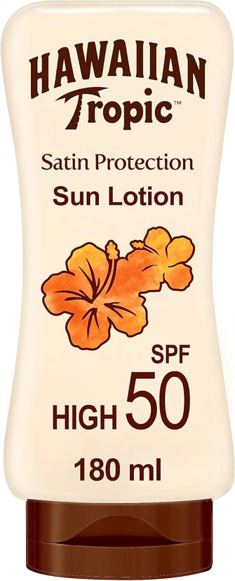 Hawaiian Tropic Satin Protection Sun Lotion SPF 50 with Mango and Shea Butter 180ml