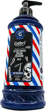 Gabri professional after shave cream cologne 400ml for freshness pump dispenser