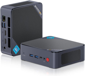 BOSGAME Mini PC Intel 12th N100 Mini Computers 16GB DDR4 512GB SSD Windows 11 Pro Mini Desktop PC, Dual HDMI,4USB Gen3.2,Type-C, WiFi5, BT4.2, 2.5G LAN