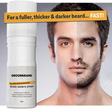 Groomarang Beard Growth Spray 60ml Promotes More Thicker Hair Cover Patches Regrowth Solution