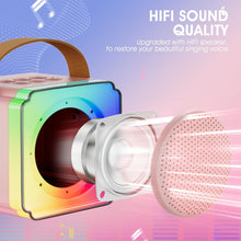 Karaoke Machine 2 Microphones, Toys for 3-10 Year Old Girl Gifts for 3-10 Year Olds Girls Toys Age 3-10, Mini Karaoke Machine Kids Microphone for Kids Karaoke Machines for Girls Birthday Presents