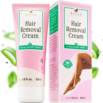 Hair Removal Cream - Shaving Cream for Women with Cooling Aloe Vera, Gentle, Calming & Sulphate-Free Intimate Hair Removal Cream for Women - Bikini Hair Removal Cream for Unwanted Hair