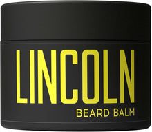 Lincoln Premium Beard Balm for Men - Beard Moisturiser for Men w/Coconut Balm & Shea Moisture Beard Balm, Ideal Face Moisturiser for Men & Beard Growth Balm, Alternative to Beard Oil & Beard Wax 100g