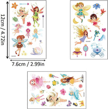 10 Sheets Glitter Fairy Temporary Tattoos for Kids - Girls Party Goody Bag Fillers & School Rewards (Fairy)