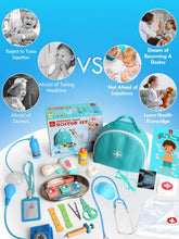 Lehoo Castle Kids Doctors Set, Pretend Doctor Kit Toys Medical Playset, Wooden Play Toys, Educational Toys for 3 Year Old Boys