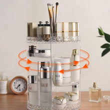 Makeup Organiser, 360 Degree Rotating Beauty Organiser for Jewellery Cosmetic Vanity Perfume, Large Capacity Make Up Storage Display Stand for Vanity Table Bedroom Countertop Bathroom Dresser