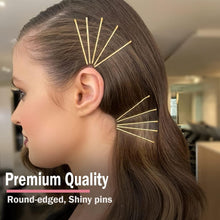 Enselling Hair Grips Pack of 50-5.5cm - Crimped Blonde Bobby Pins for Women, Girls and Hairdressing Salons -Perfect for Thick, Thin & Curly Hair Styling (Golden)