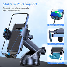 Blukar Car Phone Holder, Adjustable Car Phone Mount 360 Rotation for Dashboard/Windscreen, Upgraded Strong Suction - One Button Release Automobile Cradle for iPhone 4.0''-7.0'' Smartphones