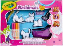 CRAYOLA Washimals Colour and Wash Pets Playset - Creative Colouring Crafts Kit, Gift Set with Washable Marker Pens