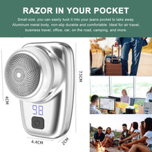 Mini-Shave Portable Electric Shaver,USB Rechargeable Electric Razor for Men,IPX6 Waterproof Electric Razor, Easy to Use Suitable for Boyfriend, Father, Father-in-Law, Travel Suit