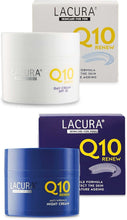 Aldi Lacura Q10 Renew Moisturising Face Creams Night plus Day SPF 20 Anti Wrinkle Anti Aging 50 millilitre