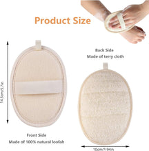 Natural Loofah Sponge Exfoliating Body Scrubber,Exfoliating Loofah Sponge,2 Pcs Natural Loofah Shower,Shower Body Exfoliator Scrubbing Pads,Loofah Back Brush, for Women and Men,Shower
