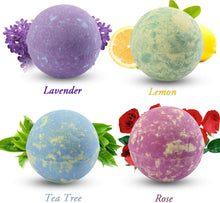 LA BELLEFE Bath Bombs Gift Set, Perfect for Bubble Bath Fizzy Spa to Moisturize Dry Skin. Gift Ideas for Women, Lovers, Girlfriend (4 x 4.1 oz Bath Bombs + 2 x Scented Candles)