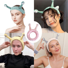 3 Pcs Spa Headband Wrist Washband Set,Snail Headband and Wrist Bands for Face Washing,Skincare Headband for Girls,Bath Sports Beauty Skincare Headband,Cute Face Wash Headband
