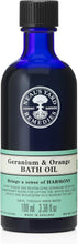 Neal's Yard Remedies Geranium & Orange Bath Oil  Energise Body & Mind W/ Uplifting Scents  100ml