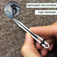 Mini Tweezers Titanium Alloy Tweezers EDC Tweezers Alloy Clamping Device Camping Tweezer Tool for Outdoor Travel Camping Hiking Emergency