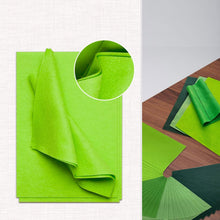 Craft Felt Fabric, 20x30cm Felt for Crafts, 4 Colours 40 Pieces Colour Felt Sheets for DIY Decorations and Party Projects (Green Series)