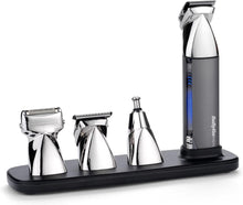 BaByliss Super-X Metal 15 in-1 Multi Trimmer, Beard, Stubble, Nose, Ear, Body Hair, lithium, cordless