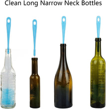 ALINK 17in Extra Long Bottle Cleaning Brush Cleaner for Washing Narrow Neck Beer, Wine, Kombucha, Thermos, Carafe, Yeti, Brewing Bottles