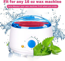 mciskin 2pcs Silicone Wax Warmer Liner,Non-Stick Wax Pot Silicone Bowl Replacement,Reuse Wax Melt Warmer Liner with 2pcs Silicone Spatulas for Hair Removal(Pink+Blue)