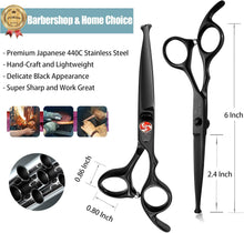 Hairdressing Scissors Kids Safety Round Tips Hair Scissors Children Haircut Scissors 6 Inch Hair Trimming Scissors Professional Salon Barber Scissors for Baby Toddler Beginners and Home Use