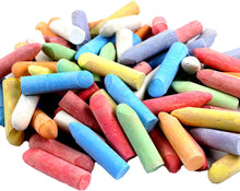 Kids B Crafty 72 Pack Chunky Coloured Chalks - 24 Vibrant Colours, Washable, Pavement Chalk for Kids, Fun Outdoor Garden Toys, Ideal for Toddlers & Artists