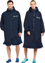 FREESPIRIT Aquarobe Pro Jacket with Hood, Deep-Pile Fleece Lining & 2 Zipped Pockets, Waterproof & Oversized Unisex Drying & Changing Robe, Watersports, Wild Swimming, Surfing, 5000mm HH