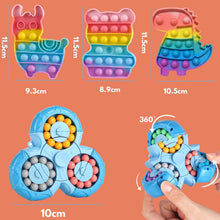 Lubibi Fidget Toys Pack, Fidget Toy Sensory Set For Anxiety Relief Stress Sensory Toys Fidget Box with Finger Puppets Bubble Pop Stress Ball Birthday Party Favors Gifts for Kids ages 4 5 6 7 8