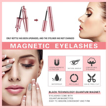 Magnetic Eyelashes,Magnetic Eyeliner and Lashes Kit have Soft Reusable Waterproof Long Lasting 4 Pairs of 3D Magnetic Eyelashes Natural Look No Glue, 1