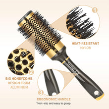 Hair Brush - SHINLEA Round Hair Brush for Blow Drying 43mm Aluminium Curly Hair brush, Hairbrushes for women Professional Curling, Hair Drying, Styling, Straightening and Shine