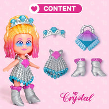 KOOKYLOOS Golden Gala Series CRYSTAL, Collectable doll from the Golden Gala series. Contains the doll Crystal,1 bag, fashionable clothes and shoes and 1 accessory. 1 doll,3 different faces