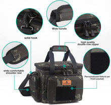 Lunch Bag for Men, Tactical Cooler Bag, Reusable Waterproof Leakproof Insulated Lunch Box for Adults Men Work Picnic Outdoor Day trips Camping, 12L Camo HSHRISH