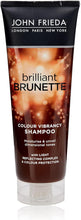 John Frieda Brilliant Brunette Colour Vibrancy Shampoo, Moisturising And Smoothing For Brown Hair, Aloe Vera, 250 ml (Pack Of 1)