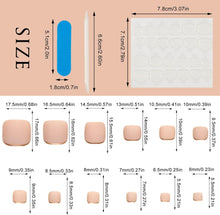 NICENEEDED 24 PCS Nude French Press on Toe Nails, Square Summer False Toenails, Short Matte Full Cover Artificial Fake Toe Nail Reusable Acrylic Nails for Women Girls Foot Decoration