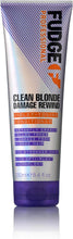 Fudge Professional Clean Blonde Damage Rewind Conditioner, Intense Purple Toning for Blonde Hair, Bond Repair Technology, Sulfate Free, 250 ml