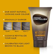 Just For Men Control GX 2-in-1 Shampoo & Conditioner, Gradually & Permanently Reduces Grey Hair With Each Wash  All Shades, 118 ml
