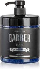 Marmara Barber Shaving Gel Silver Men 1000ml Shaving Gel Transparent Men Shaving Men's Non-Foaming Precise Shaving of Beard Contours with Any Razor Razor Men's Usable