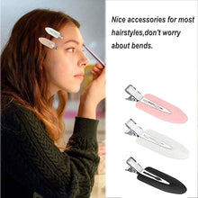 JeoPoom Hairpin[9 Pcs], No Bend Hair Clips, No Crease Hair Clips Pin Curl Clips, Makeup Seamless Hair Clip Clamps for Girl Woman Makeup Bangs Hair Styling(Pink, White, Black)