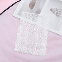 Lace Bandana Elastic Headband Summer Headwrap Hair Accessories for Women Sports Yoga (White)