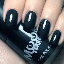 Halloween Nail Polish by Moon Terror  14ml  Midnight Black  SFX Make up, Special effects Make up, Nail Varnish