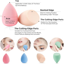 Makeup Sponge Blender Start Makers Blender Beauty 8 Pcs Make up Foundation Sponge Set Non-Latex Beauty Sponge for Foundation Creams Liquid and Powders