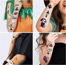 Halloween Temporary Tattoos 10 Sheets for Kids Party Bag Fillers, Birthday Gifts (Halloween A)