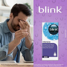 Blink Intensive Soothing Eye Drops for Dry Eyes - Instant and Long-Lasting Lubricating Eye Drops for Tired Eyes with Hyaluronic Acid, Suitable for Contact Lens Wearers, 10 ml