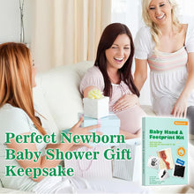 Nabance Baby Footprint Kit & Handprint Kit, 4 Inkless Ink Pads, 2 Photo Frames, 8 Imprint Cards, Safe for Baby Hands and Feet, Family Keepsake Gifts for New Parents, Baby Shower Gifts 0-6 months