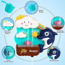 Joyreal Baby Bath Toys - Toddler Bath Toy for 18+ Months, Baby Bath Tub Toy with 3 Suction Cup Spinner Toys & 2 Wind Up Bath Toys Gift for Boys Girls for 2 3 4 5 Year Old