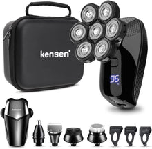 kensen 7D Blade Replacement Heads, Electric Shaver Replacement Head 7 Heads for Bald Men Wet and Dry Compatible Many Models Waterproof Head Razor (Head Shaver)