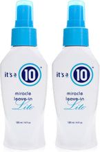 Its a 10 Haircare - Miracle Leave-in Lite Conditioner, Ultra-Light Formula, Detangler Adds Shine, Natural Ingredients, 120ml