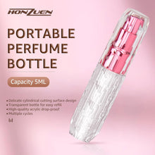 HONZUEN 5ML Perfume Atomiser 5 Pack Mini Refillable Perfume Bottles Underfill Empty Travel Bottle Fine Mist Sprayer Portable Eau Atomizer for Pocket Handbag Silicone Ring Anti-leak for Travel Outdoor